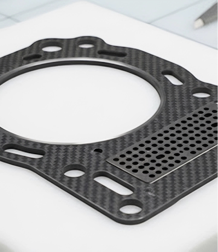 Finished carbon fiber gasket sample