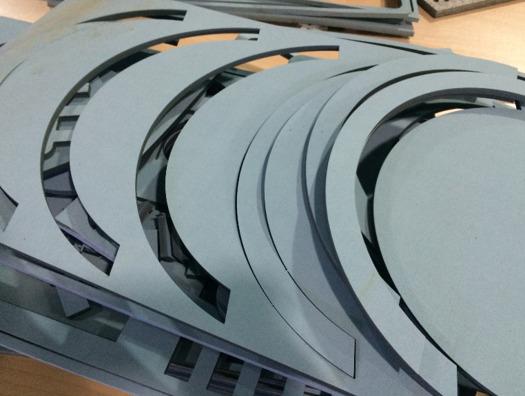 a lazer cutter to cut eva foam