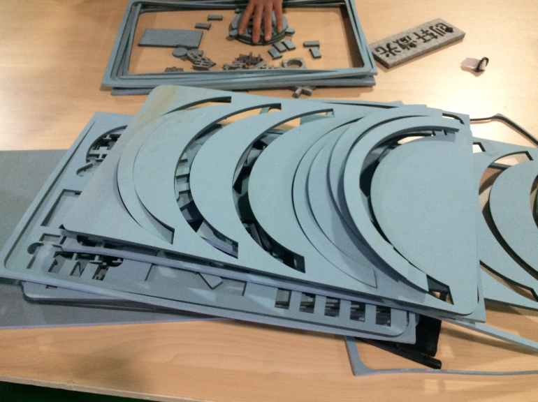 a lazer cutter to cut eva foam