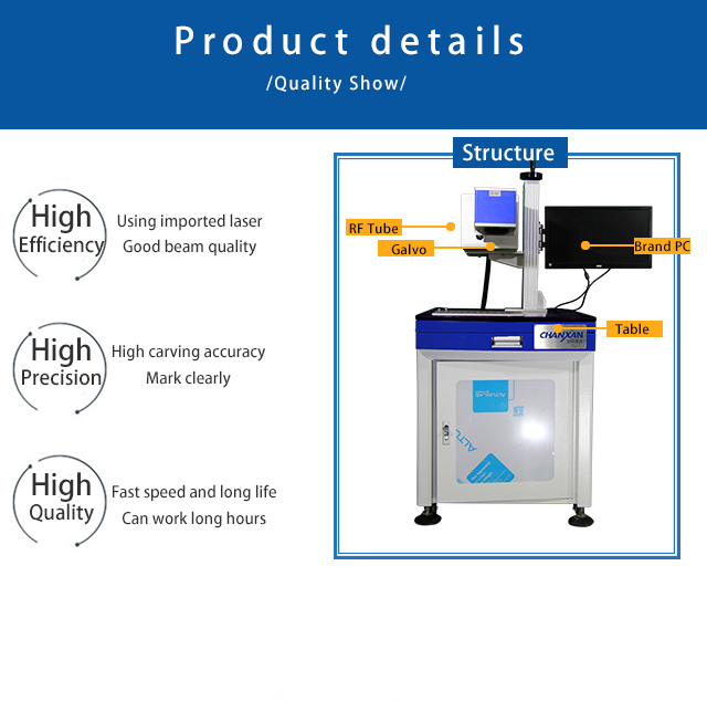 CX-30S CO2 LASER MARKING MACHINE  WITH RF METAL TUBE