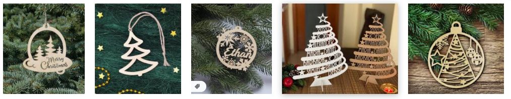 laser cut christmas decorations