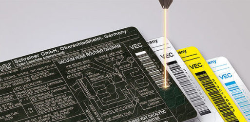 color laser film laser marking of labels