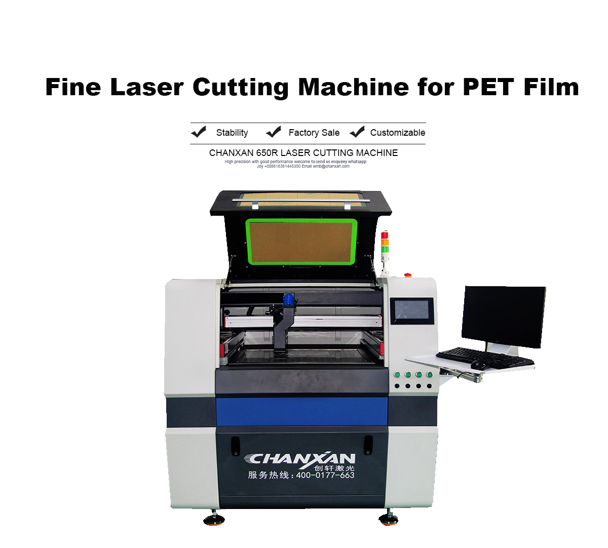 Laser Fine Cutting Machine with Ball Screw CW-650R