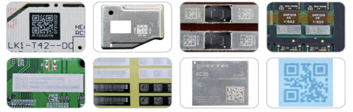 Laser QR Code 2x2mm on PCB
