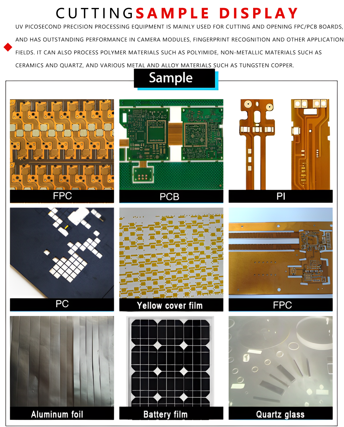 Laser Scribing Machine for Solar Cells/Wafer Silicon/Graphene/