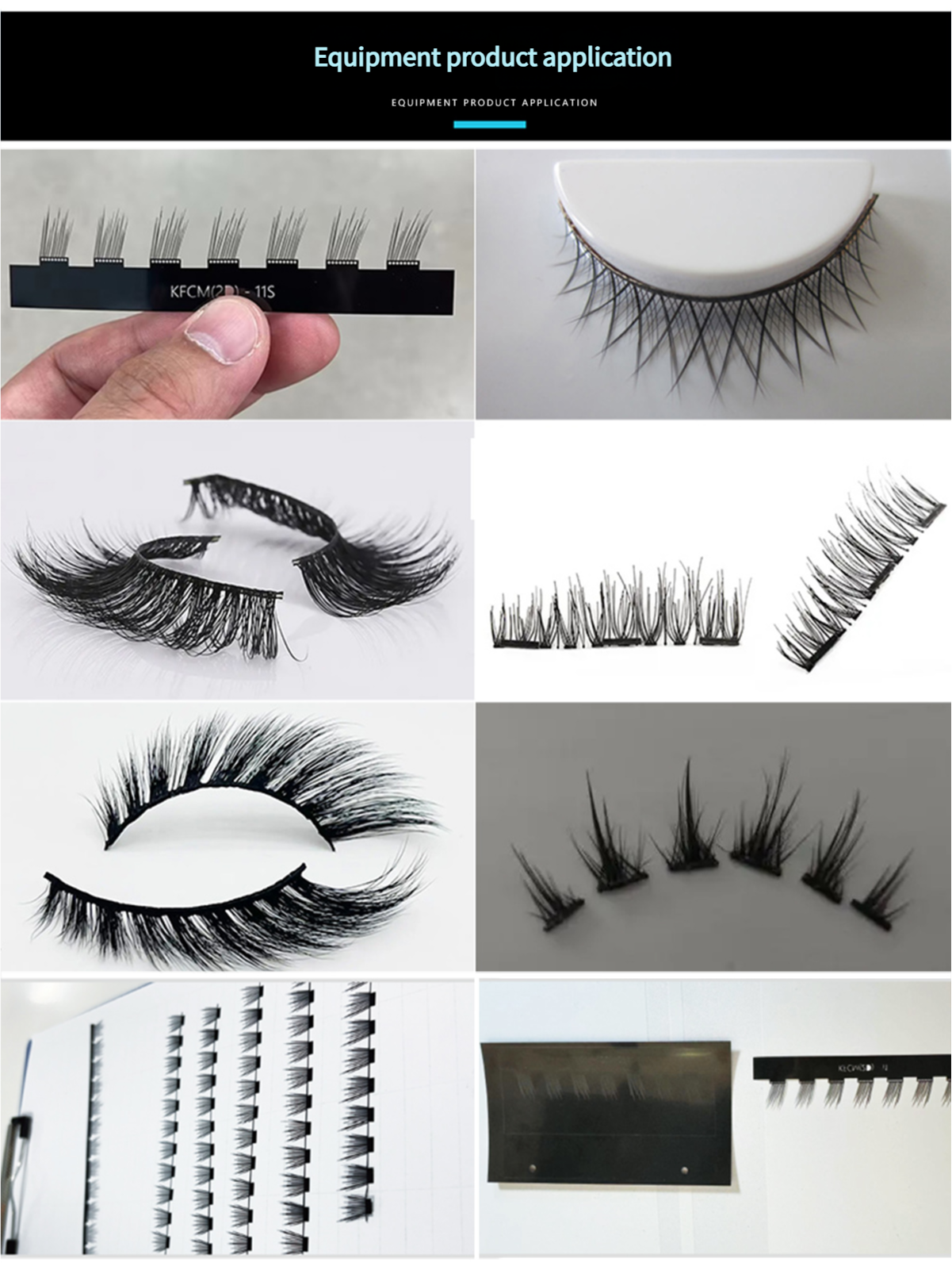 natural lash False Eyelashes cutting machine