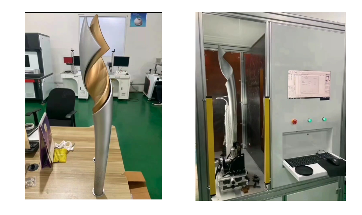 Chanxan Laser Provided Laser Engraving Equipment for the Beijing 2022 Winter Olympic Torch Chanxan Laser Provided Laser Engraving Equipment for the Beijing 2022 Winter Olympic Torch