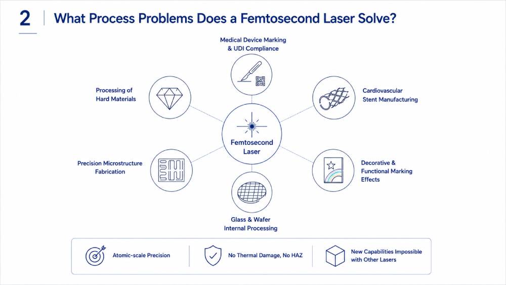 What Process Problems Does a Femtosecond Laser Solve?