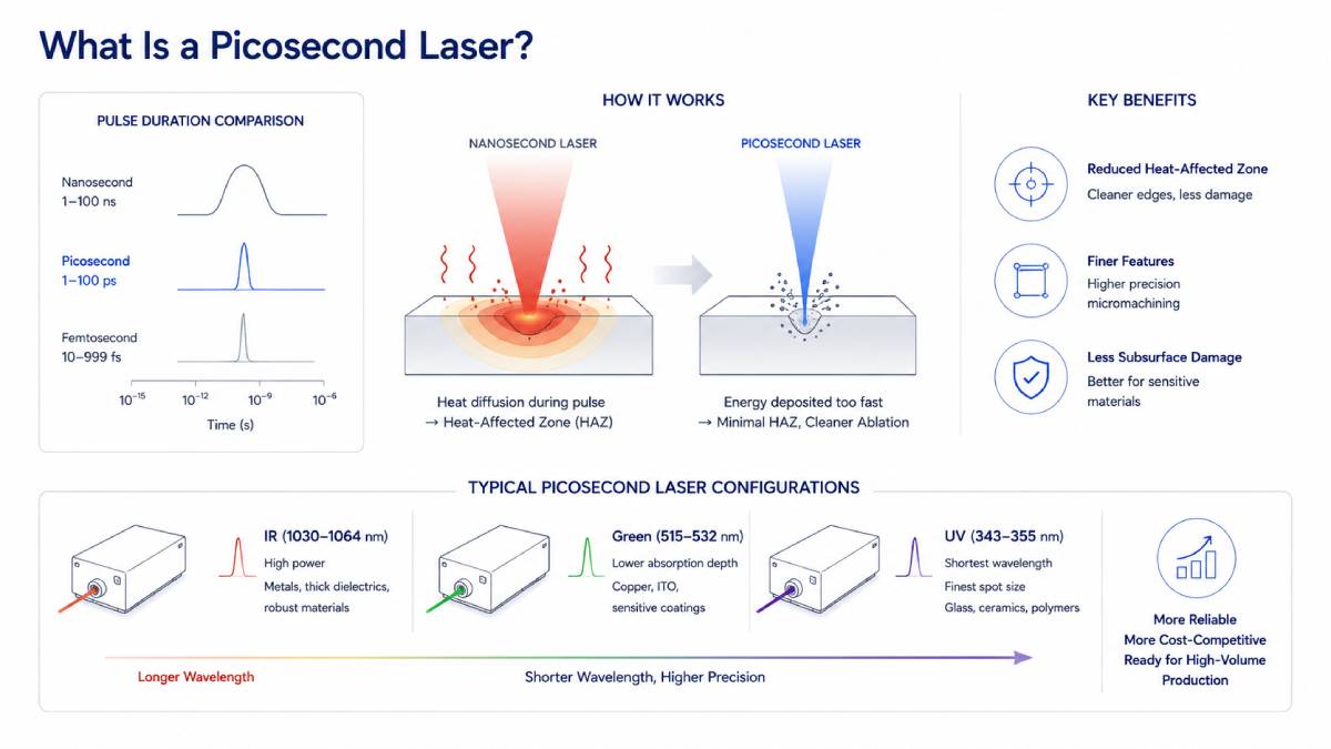 What Is a Picosecond Laser System? Applications, Benefits, and Manufacturing Value What Is a Picosecond Laser System? Applications, Benefits, and Manufacturing Value