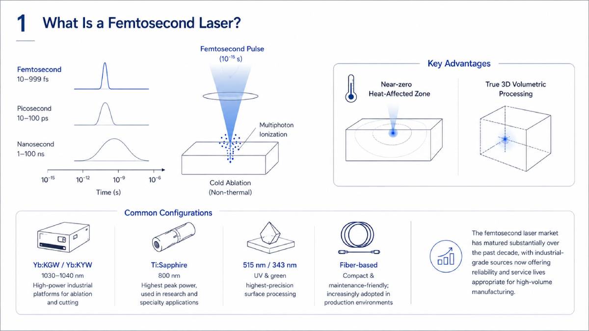 What Is a Femtosecond Laser System? Applications, Advantages, and Industrial Value