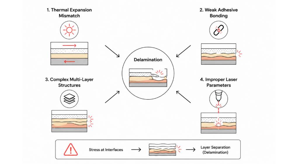 Why Does Delamination Occur During Polyimide Laser Cutting?