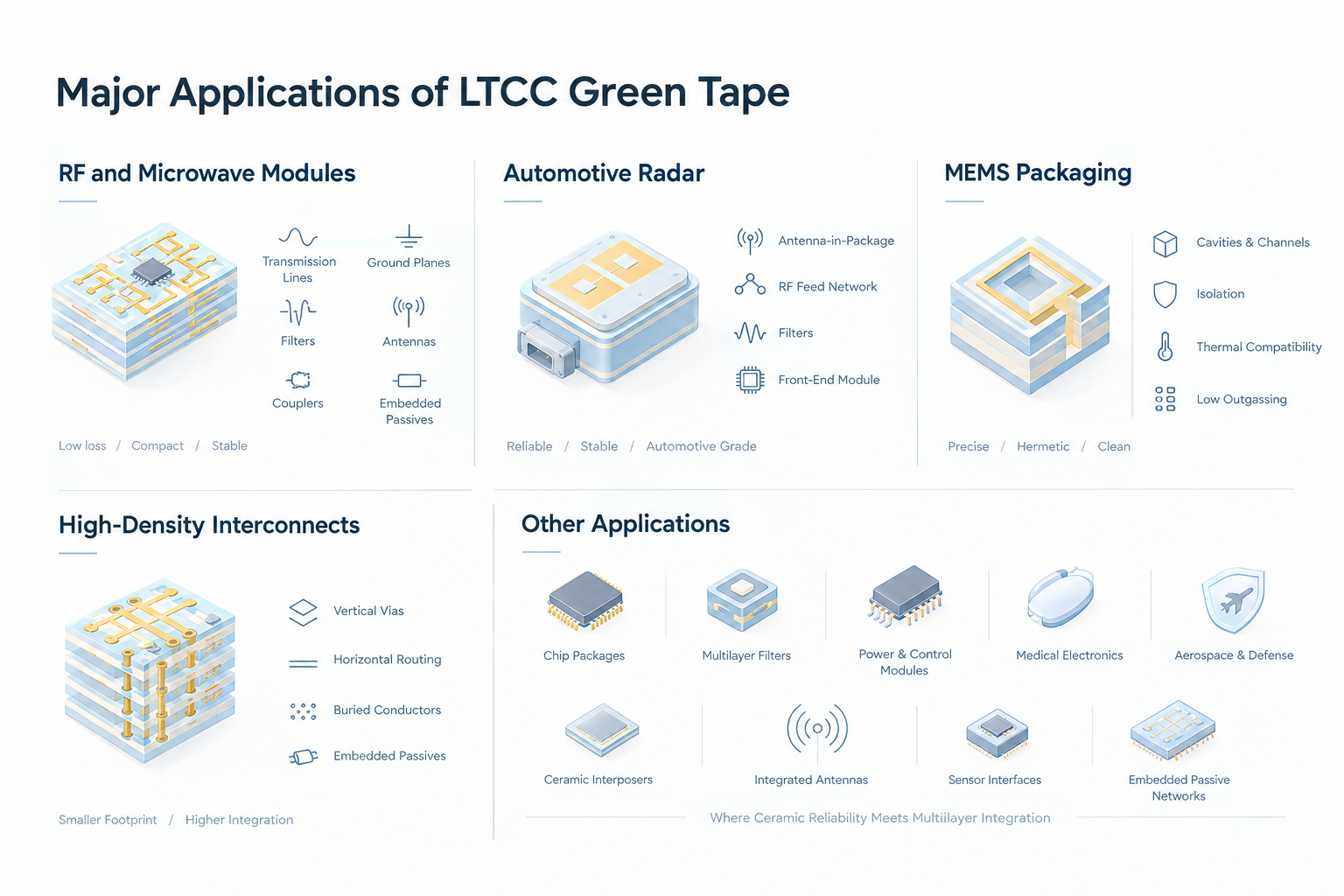 LTCC Green Tape: A Complete Guide to Low-Temperature Co-Fired Ceramic Tape LTCC Green Tape: A Complete Guide to Low-Temperature Co-Fired Ceramic Tape