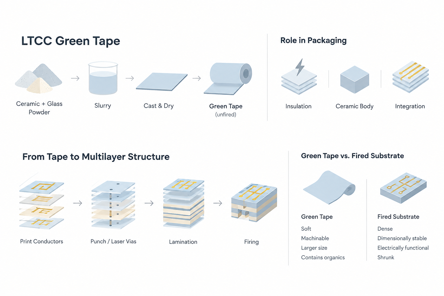 LTCC Green Tape: A Complete Guide to Low-Temperature Co-Fired Ceramic Tape LTCC Green Tape: A Complete Guide to Low-Temperature Co-Fired Ceramic Tape