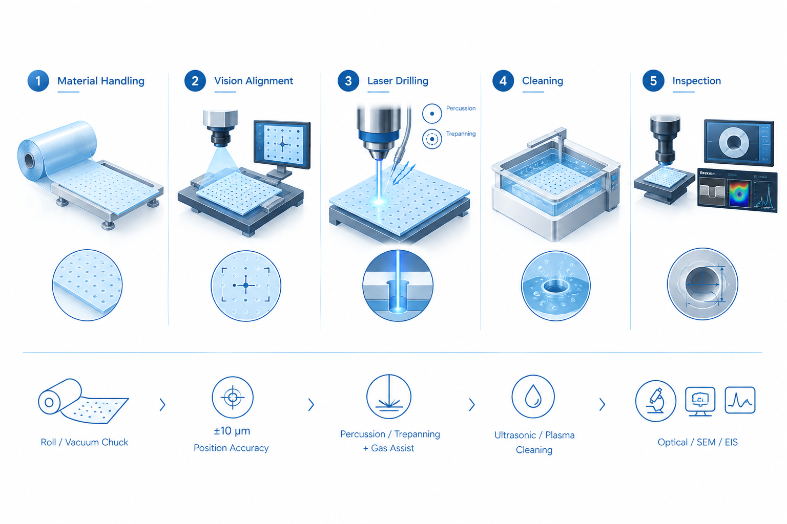 Laser Drilling Process Inspection Laser Drilling Process Inspection
