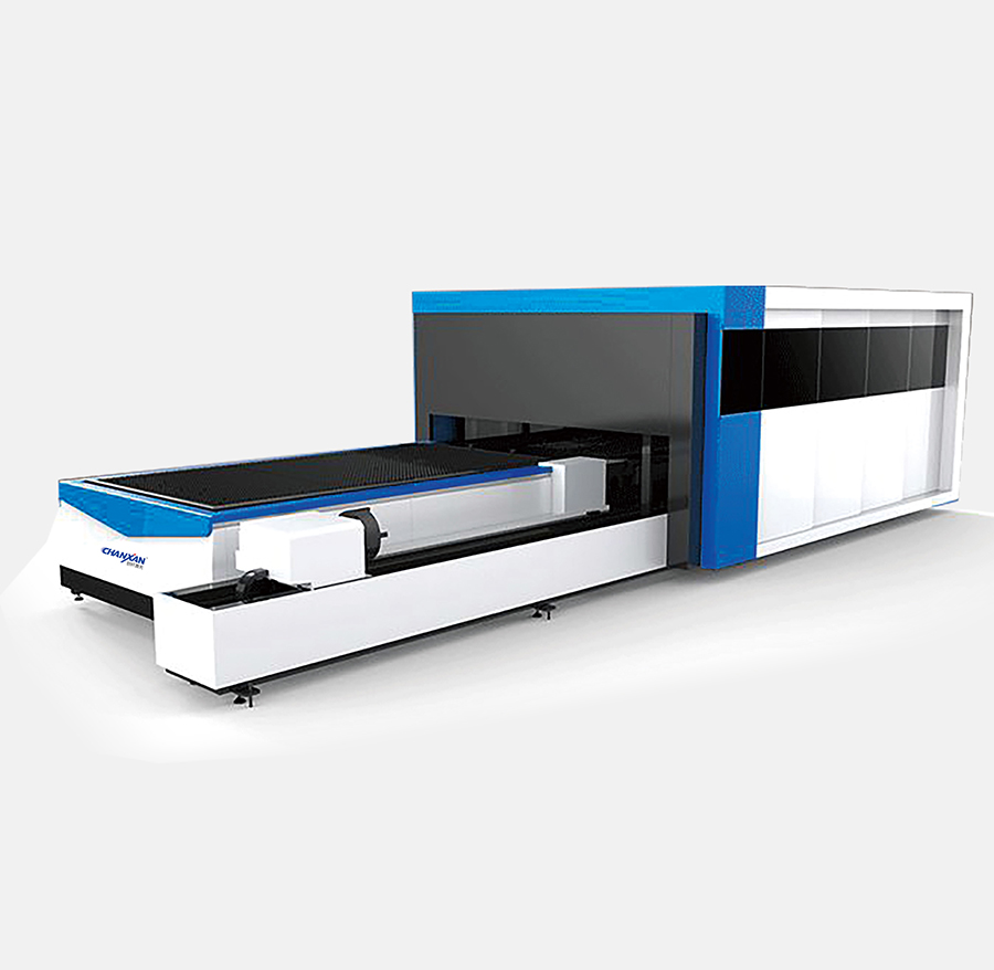 CX-2030J-C FULLY COVERED FIBER LASER CUTTING  MACHINE WITH EXCHANGE PLATFORMS