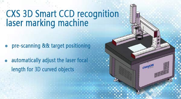 Auto Focus Enclosed 20W 30W 50W 100W Fiber Laser Marking Machine with CCD Cyclops Camera Position System
