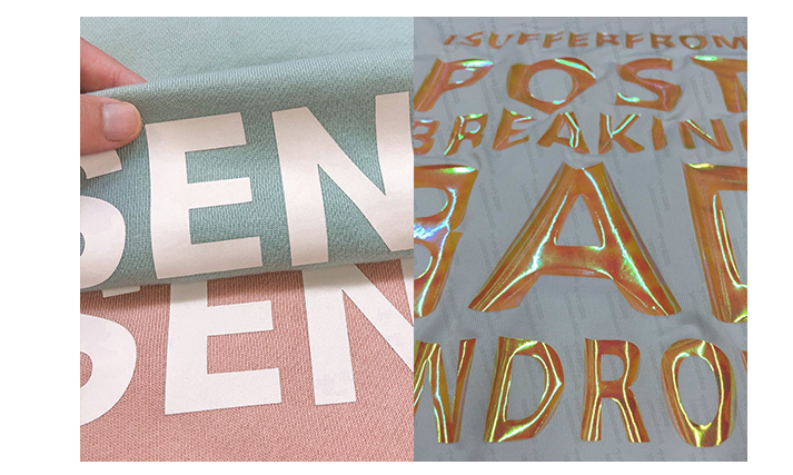 laser cutter in heat transfer vinyl