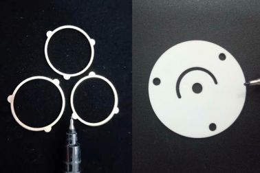 Piezoelectric ceramic sheet cutting and punching equipment