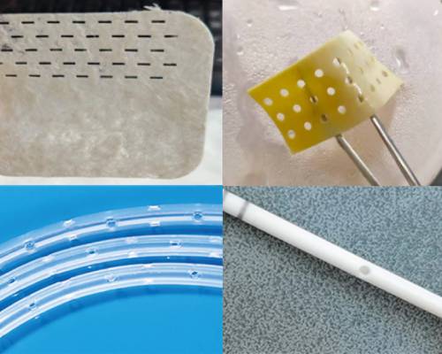 Biomembrane laser cutting and catheter micro-drilling