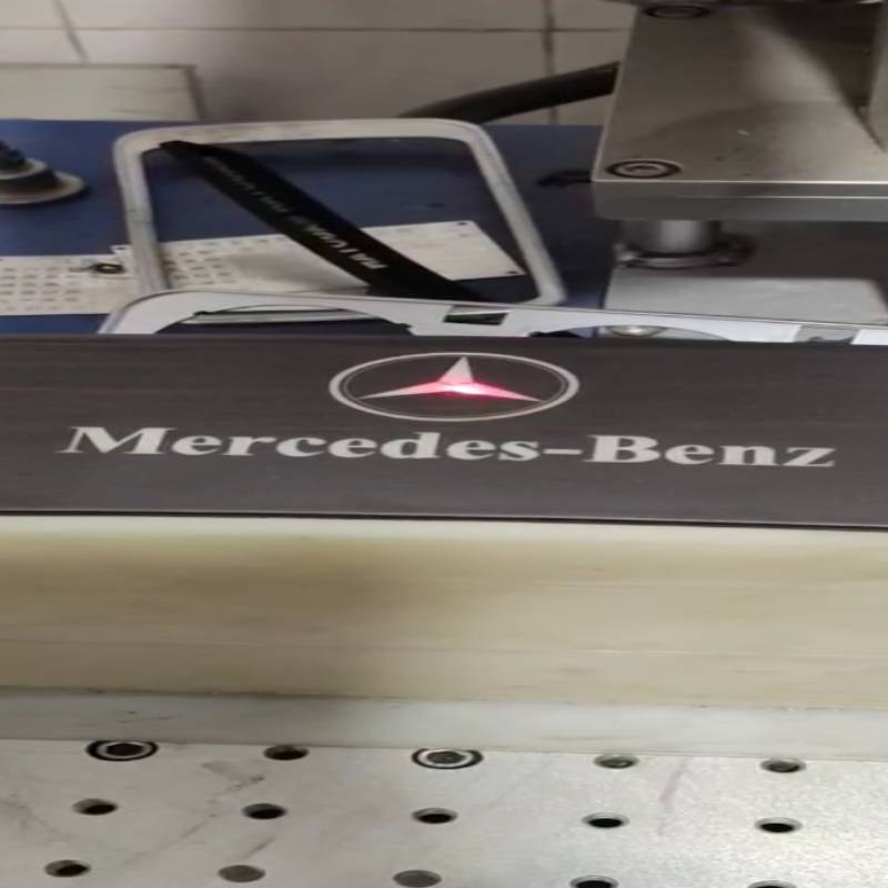 Mercedes-Benz laser engraving translucent
