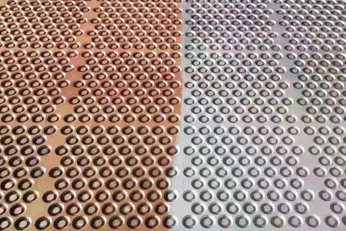 Paint stripping of conductive circuits in new energy batteries