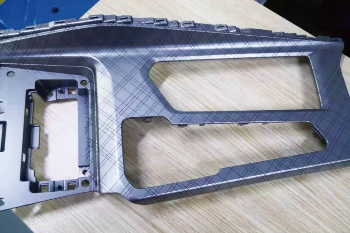 Laser engraving of automotive interior parts