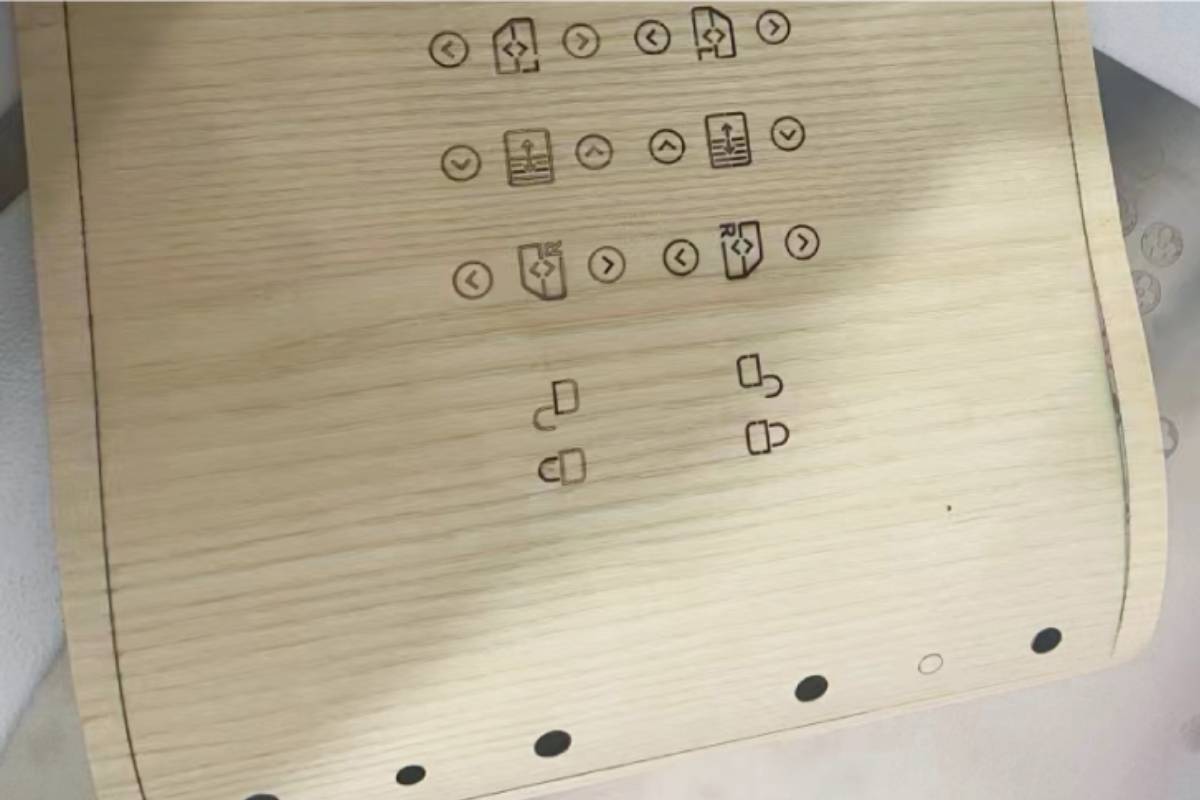Car interior laser engraving