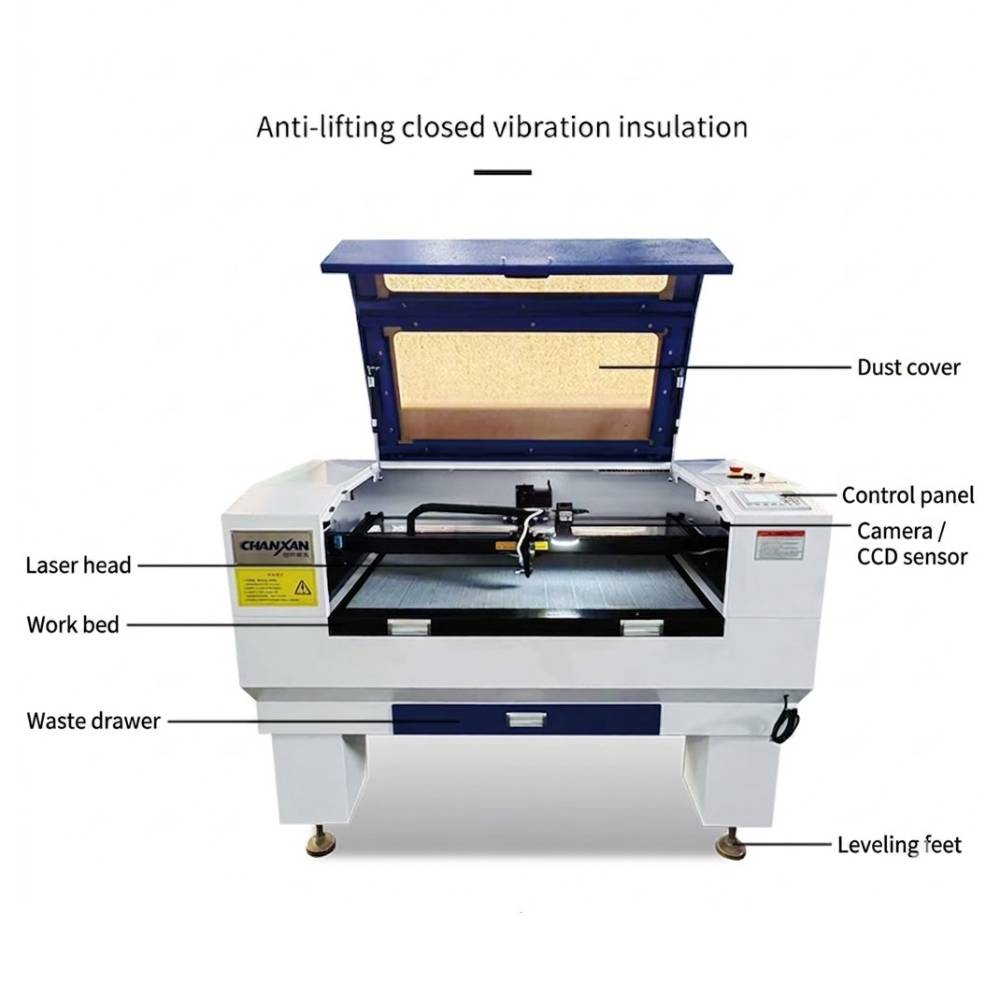 CCD Vision CO2 Laser Cutting Machine