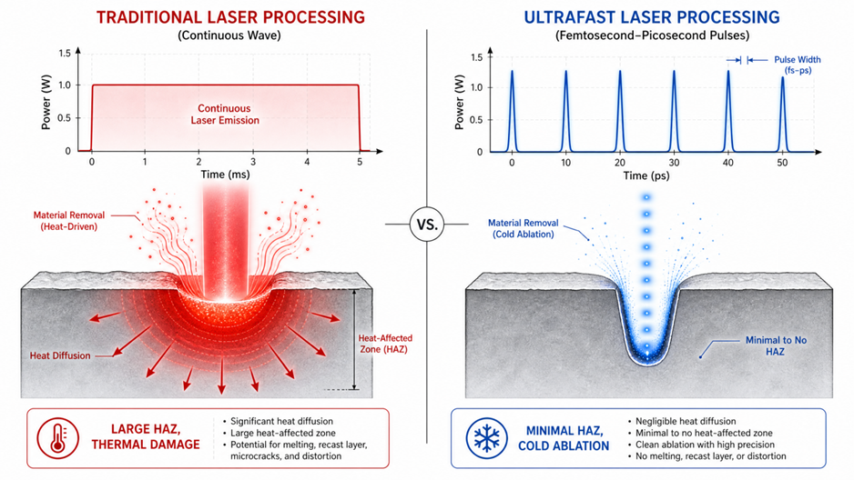 Ultrafast Laser Technology: Principles, Comparison & Industrial Applications